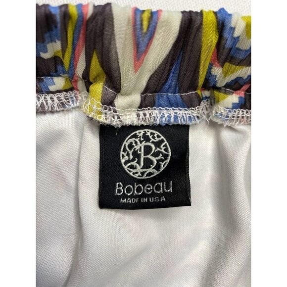 Womens BOBEAU Multicolor Pull On Elastic Waist High Low Skirt sz Medium - Picture 5 of 6